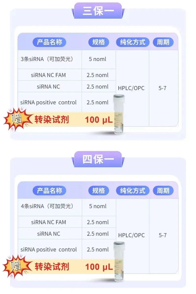 siRNA合成保障型合成服務